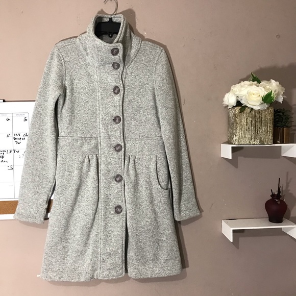 SOLD PATAGONIA Better Sweater Coat Long Gray - Picture 2 of 8